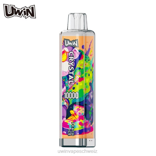 UWIN Vape Elektronische Zigarette - UWIN CRYSTAL 10000 Einweg-Vapes 6HZB10 Pfirsicheis