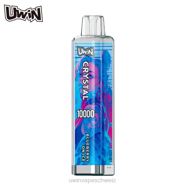 UWIN Vape Geschmack - UWIN CRYSTAL 10000 Einweg-Vapes 6HZB4 Blaubeere auf Eis