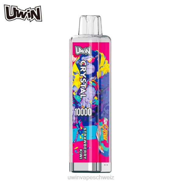 UWIN Vape Schweiz - UWIN CRYSTAL 10000 Einweg-Vapes 6HZB11 Erdbeer-Kiwi