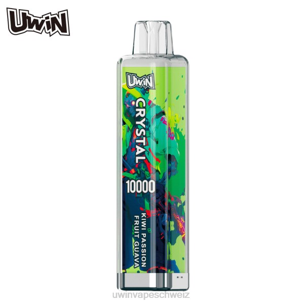 UWIN Vape Shop - UWIN CRYSTAL 10000 Einweg-Vapes 6HZB8 Kiwi, Passionsfrucht, Guave